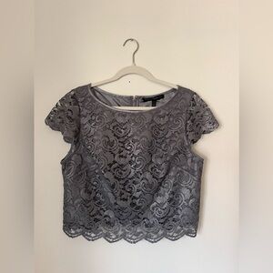 NWT White House Black Market Lace Crop Top
